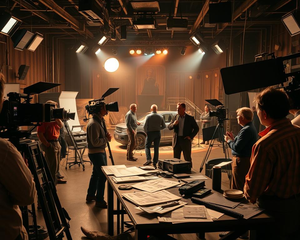 bastidores de produções cinematográficas