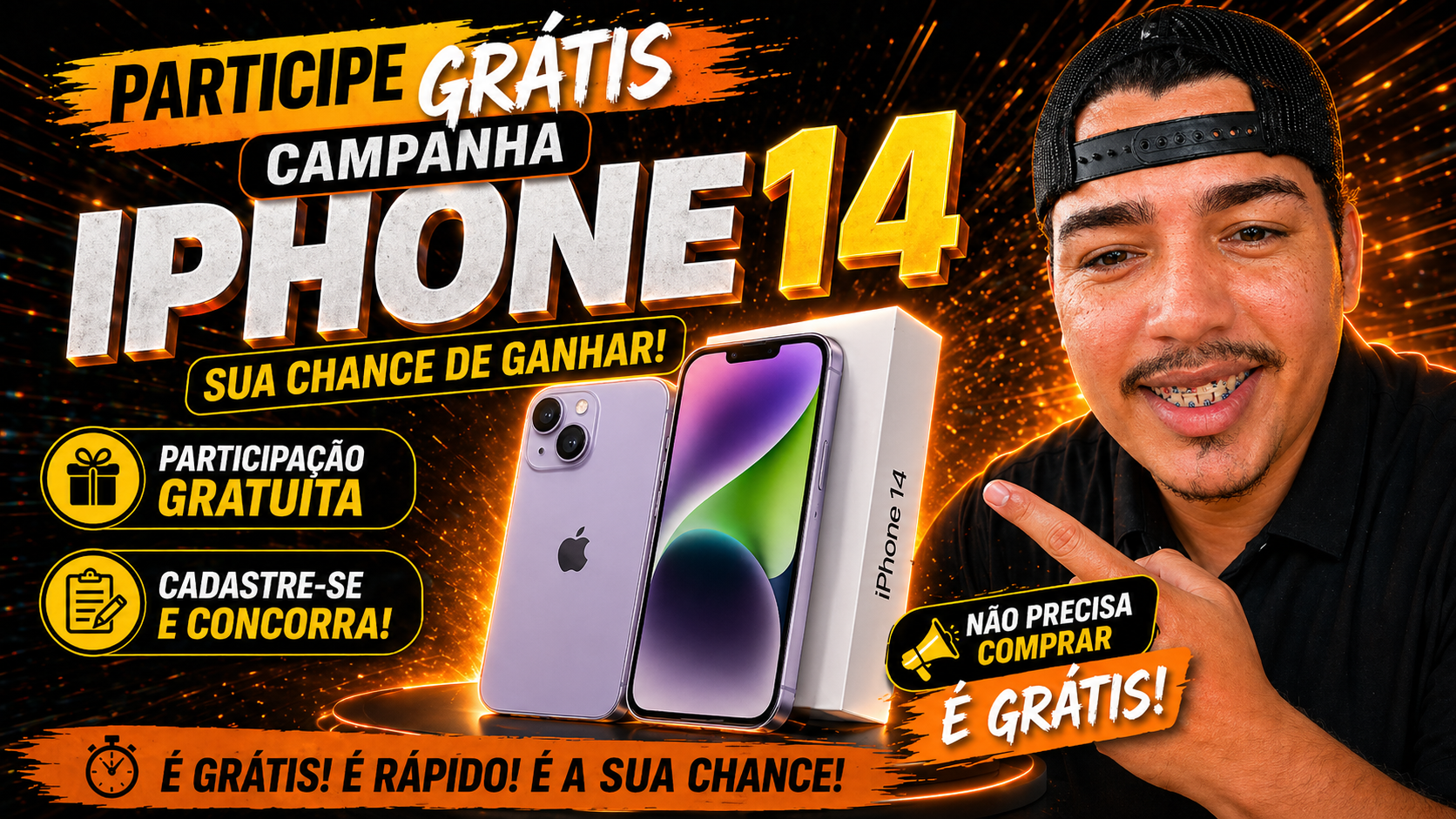 Participe do Sorteio do iPhone 14 com Victor Manoel
