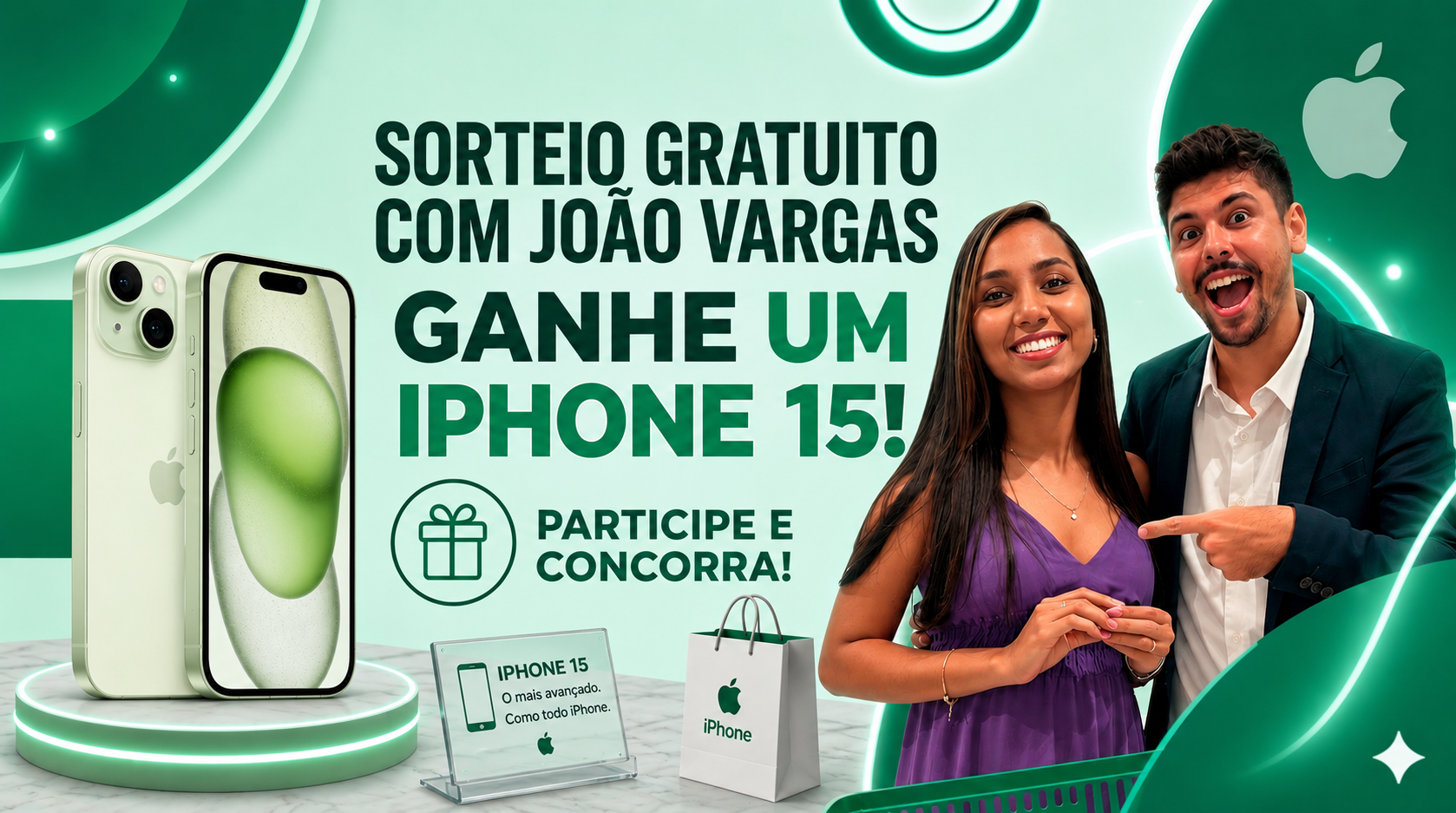 Participação Segura e Benefícios do Sorteio de iPhone 15 com João Vargas