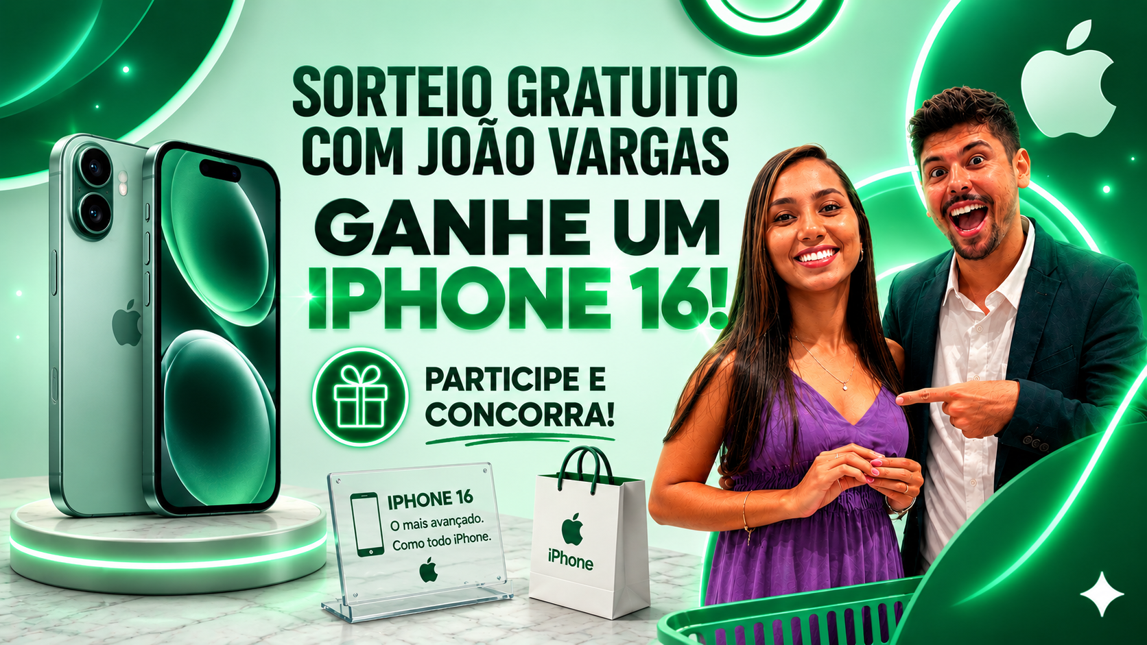 Participação Segura em Sorteios Online de iPhone 16 com João Vargas