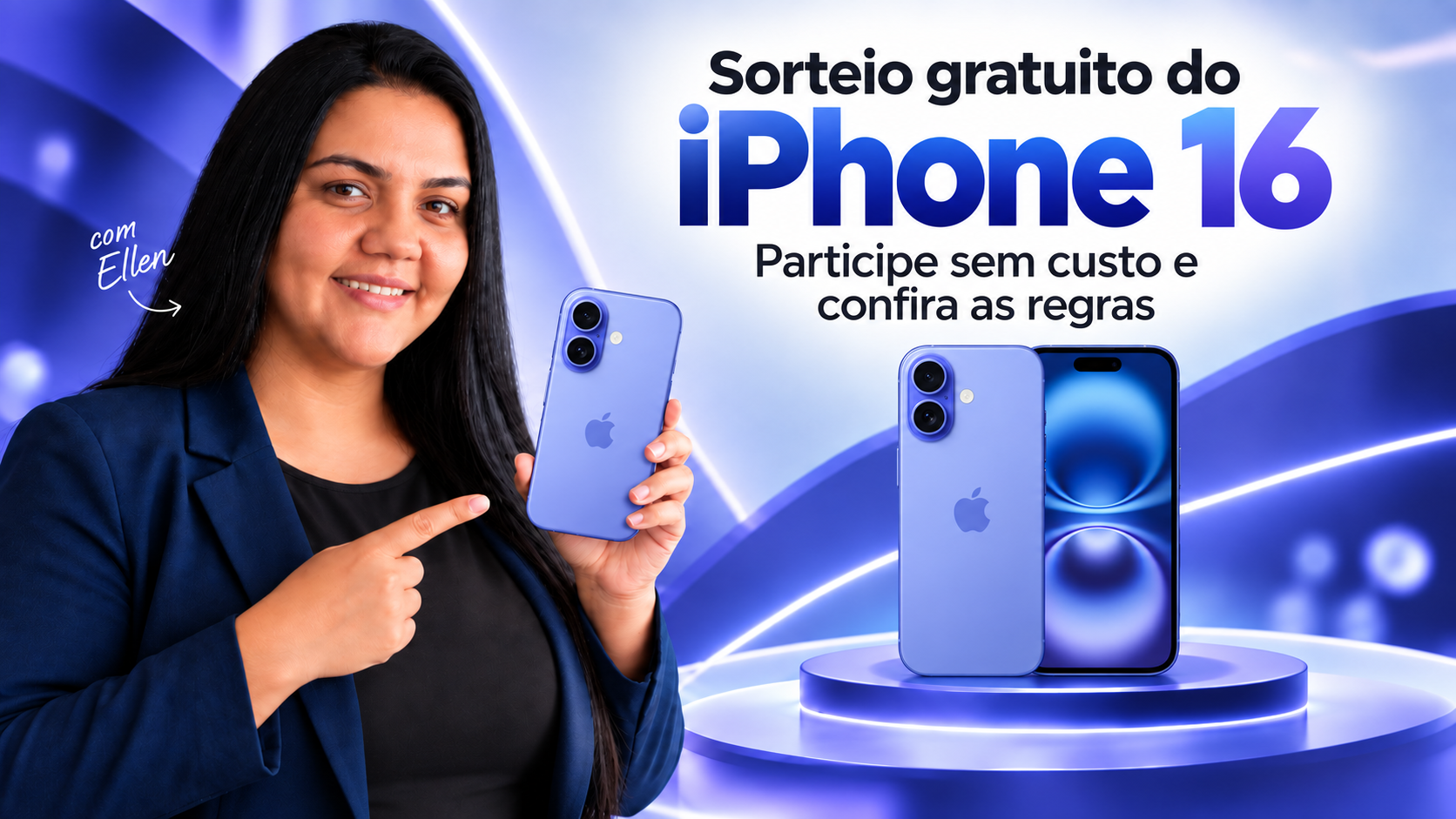 Como Participar de Sorteios Online de iPhone 16 Grátis com Ellen e o Cifra do Bem